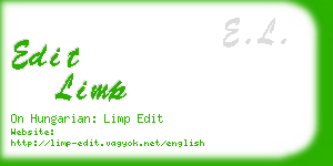 edit limp business card